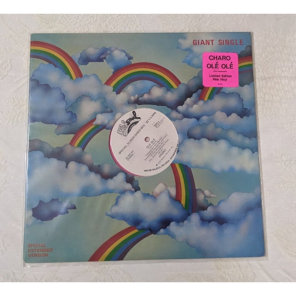 CHARO Ole Ole PINK Vinyl PROMO 12"Single Salsoul RECORD 1978 SG202DJ DISCO